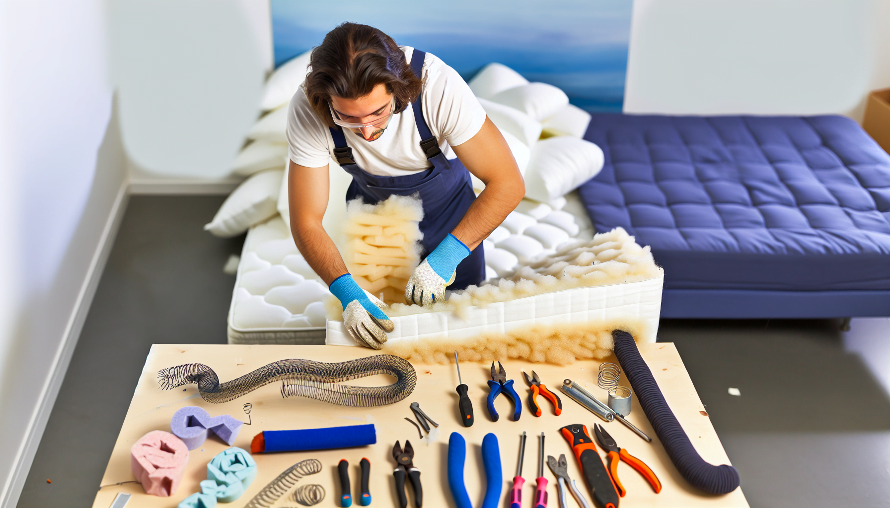 DIY disassembly and recycling for mattress disposal