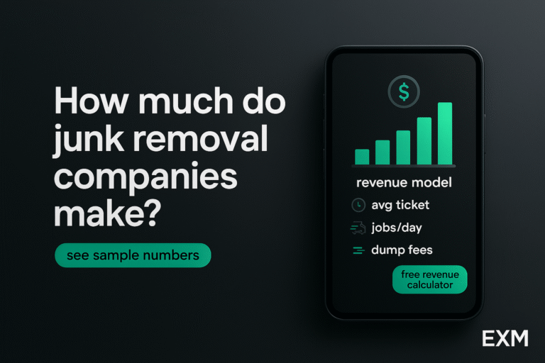 How much do junk removal companies make?