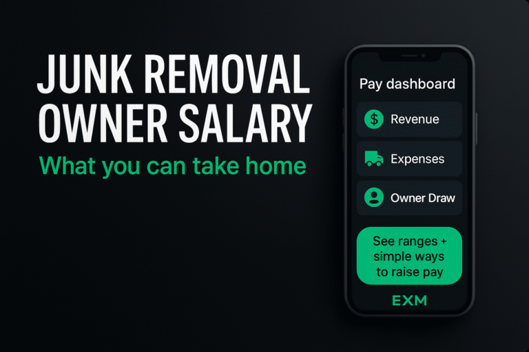 junk removal business owner salary: what you can take home