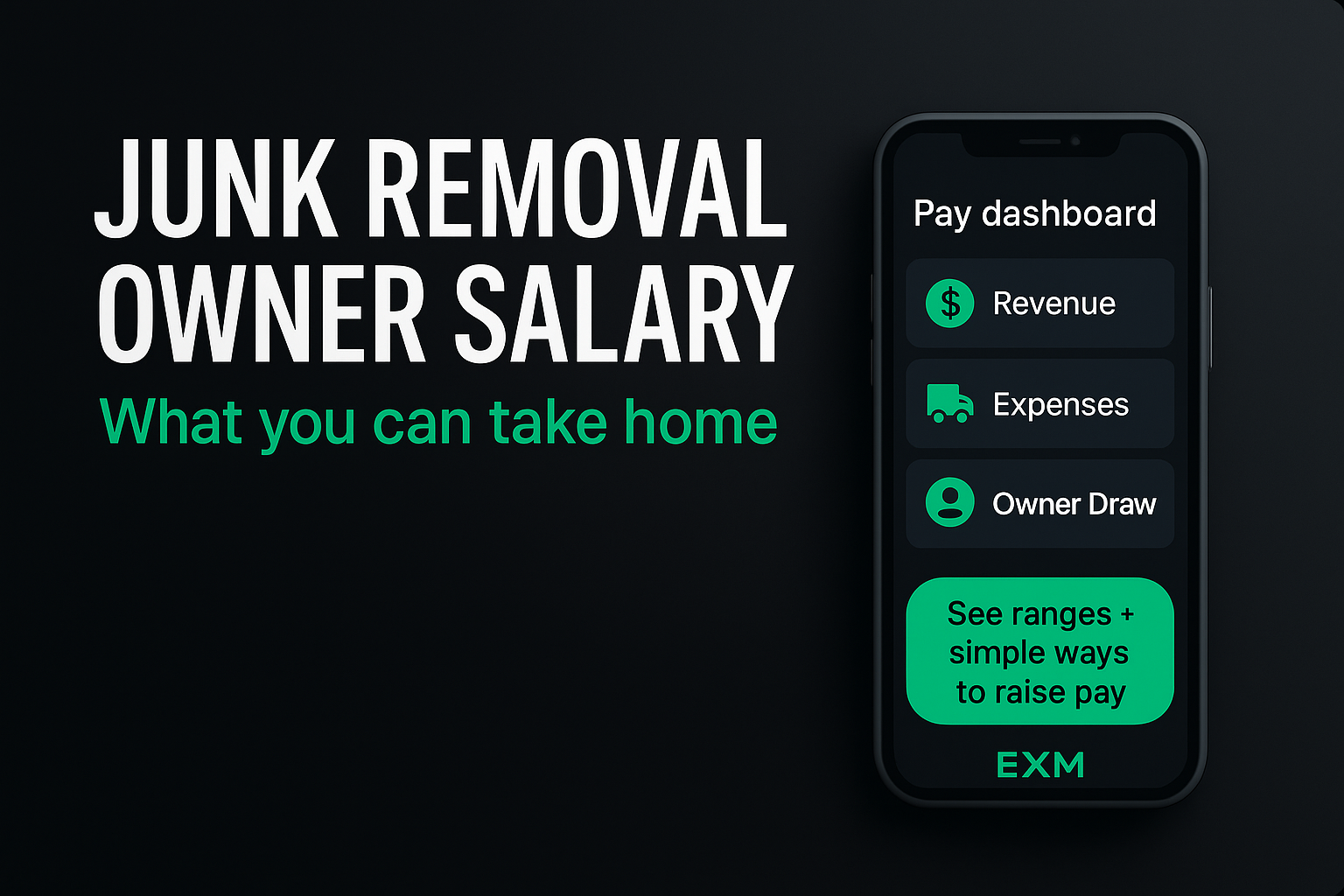 junk removal business owner salary: what you can take home