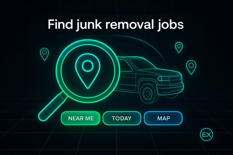 How to find junk removal jobs (today and every week)