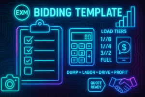 Junk removal bidding template (free one-pager)