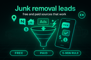 Junk removal leads: free and paid sources that work