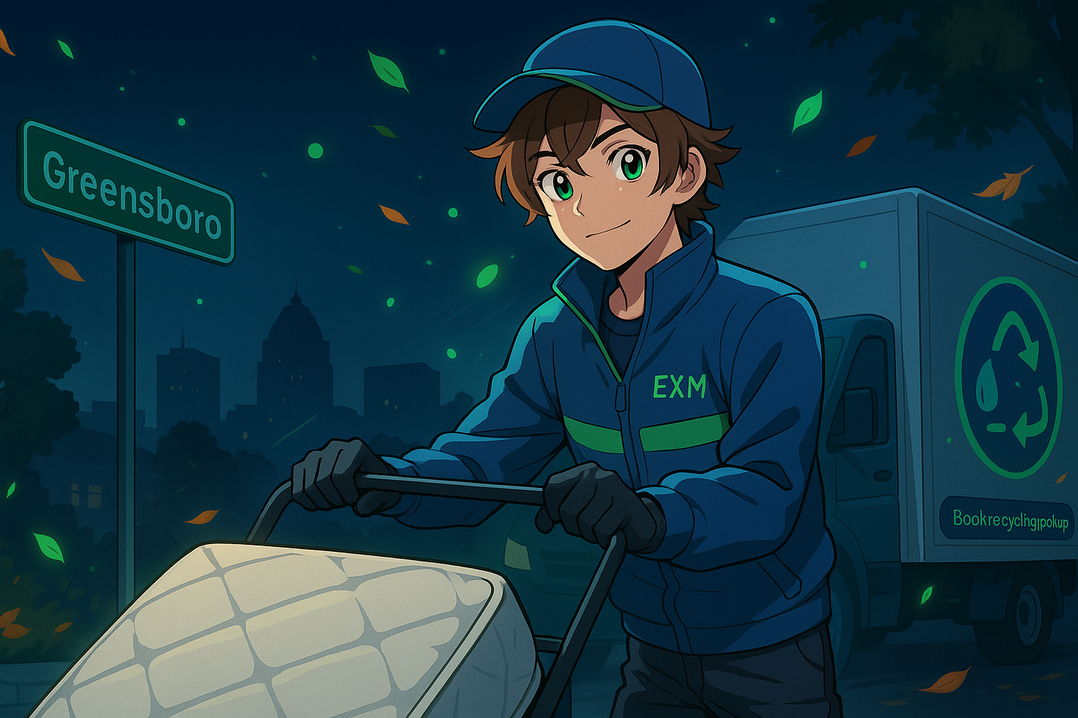 Mattress recycling in Greensboro, NC — simple curbside or in-home pickup