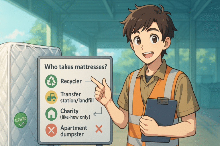 Who takes mattresses (acceptance rules)