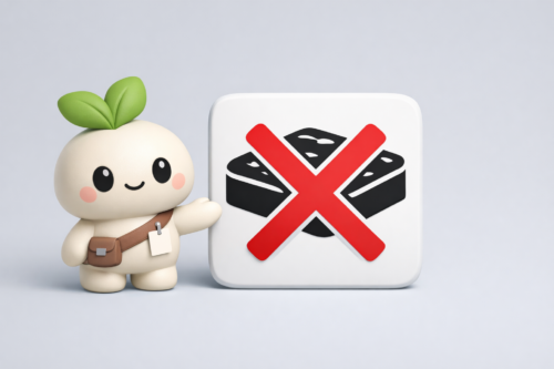 Sprout mascot beside a mattress not-accepted icon tile showing that Goodwill generally does not accept used mattresses for donation.